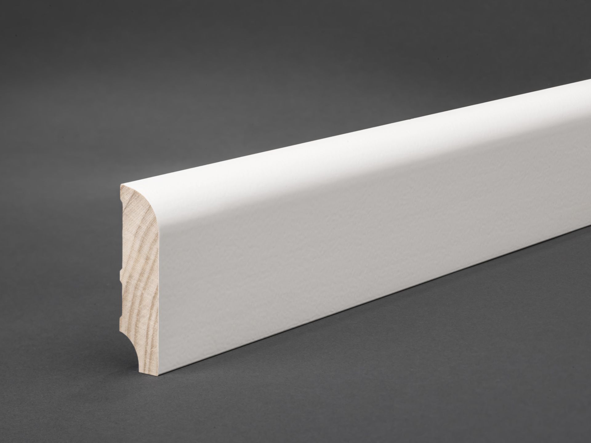 Profile 103 plinth 60 x 16 mm with rounded top edge