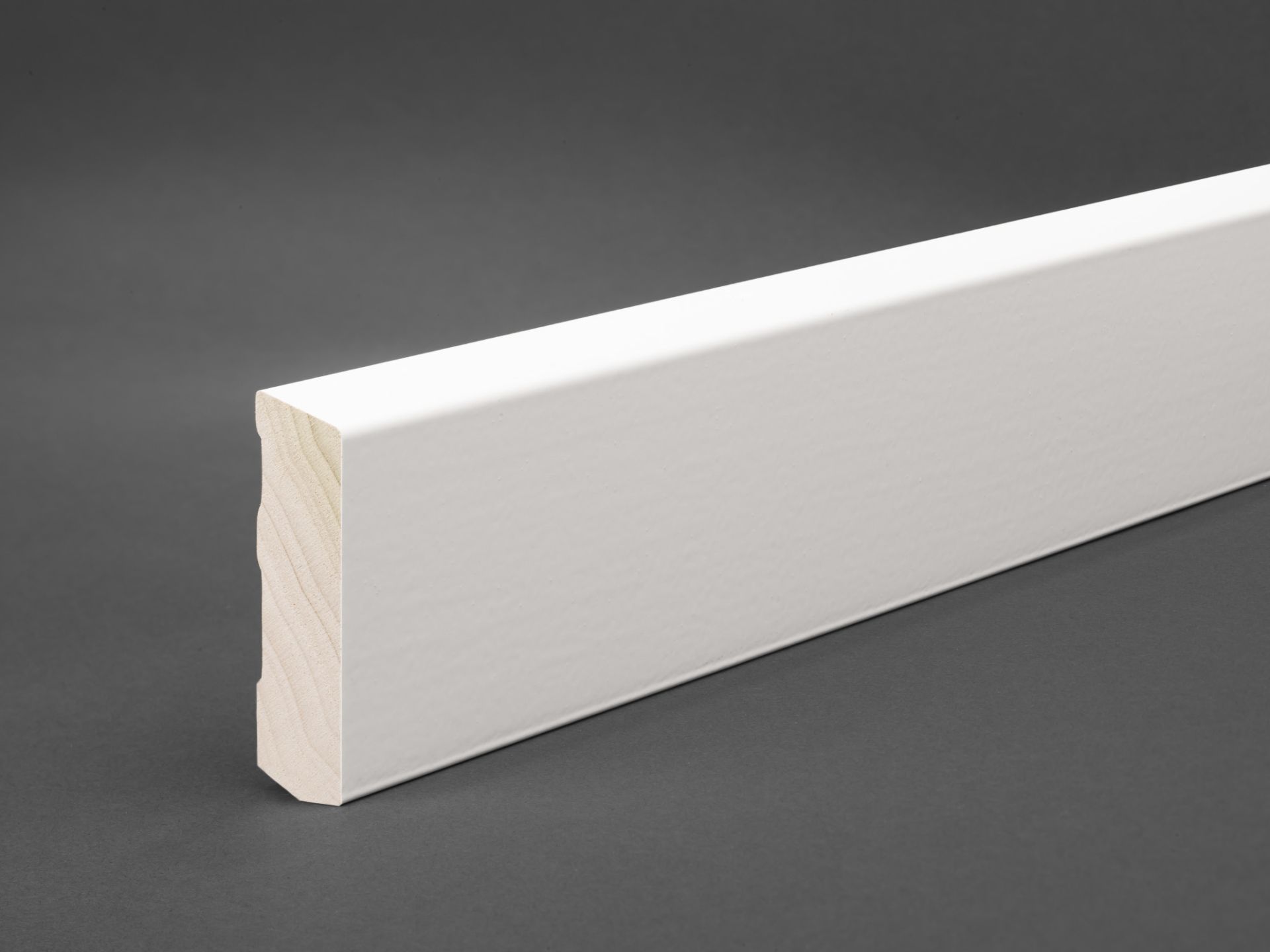 Profile 106 skirting 60 x 16 mm top edge beveled